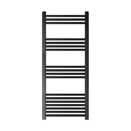 [BH612MB] Yarnfield Straight Heated Heated Towel Rail Radiator, 600mm - Choice of Size and Colour - Cutout