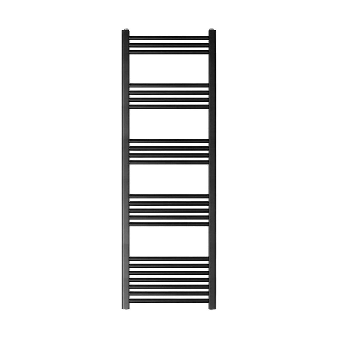 [BH614MB] Yarnfield Straight Heated Heated Towel Rail Radiator, 600mm - Choice of Size and Colour - Cutout