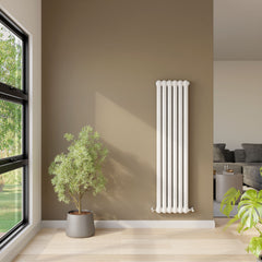 [BHAS002] Balterley Aspire Vertical Double Panel Radiator, 1500mm x 383mm - Gloss White - Lifestyle 1