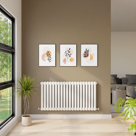 [BHAS003] Balterley Aspire Horizontal Double Panel Radiator, 635mm x 1223mm - Gloss White - Lifestyle 1