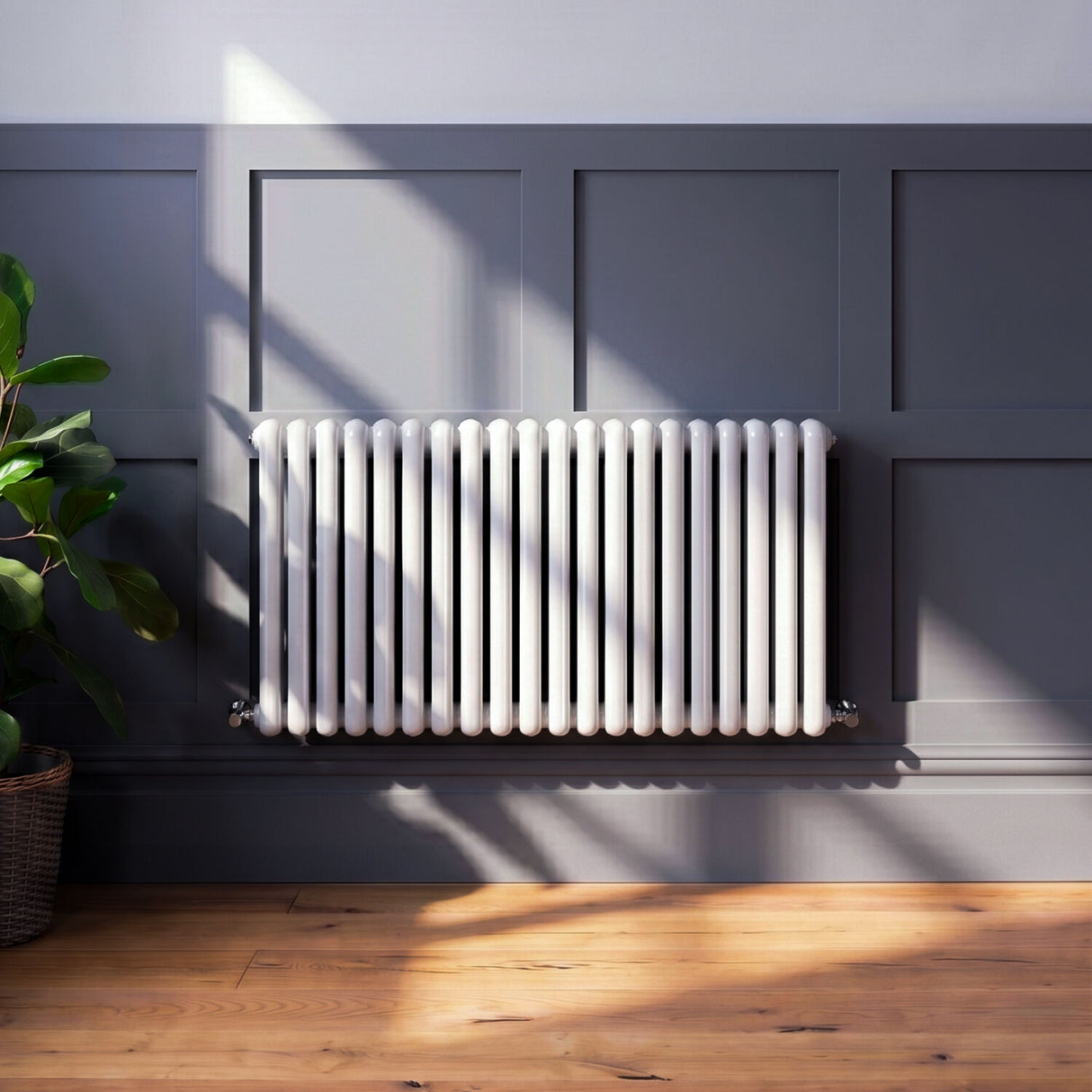 [BHAS003] Huddlesford Horizontal Double Panel Radiator, Choice of Size and Colour - Silo
