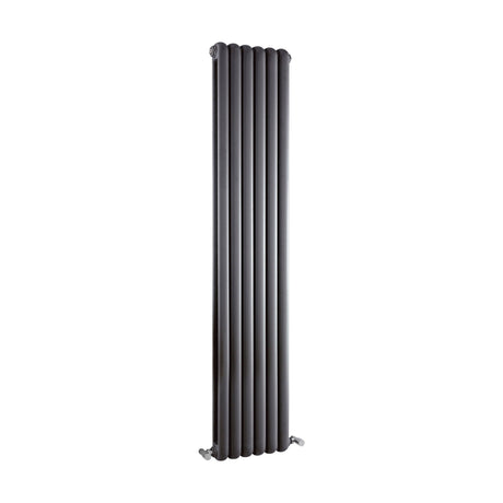 [BHAS005] Balterley Aspire Vertical Double Panel Radiator, 1800mm x 383mm - Anthracite - Cutout