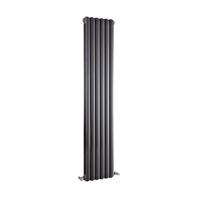 [BHAS005] Balterley Aspire Vertical Double Panel Radiator, 1800mm x 383mm - Anthracite - Cutout