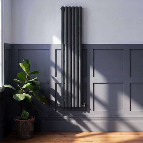 [BHAS005] Huddlesford Contemporary Vertical Double Panel Radiator, Choice of Colour and Size - Silo