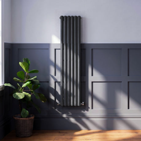 [BHAS006] Huddlesford Contemporary Vertical Double Panel Radiator, Choice of Colour and Size - Silo