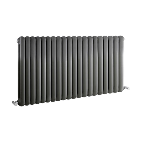[BHAS007] Balterley Aspire Horizontal Double Panel Radiator, 635mm x 1223mm - Anthracite - Cutout