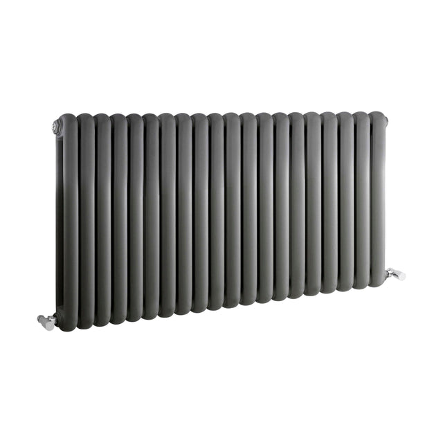 [BHAS007] Balterley Aspire Horizontal Double Panel Radiator, 635mm x 1223mm - Anthracite - Cutout