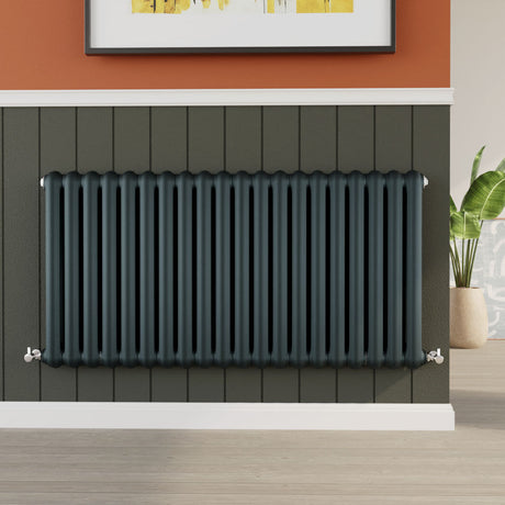 [BHAS007] Balterley Aspire Horizontal Double Panel Radiator, 635mm x 1223mm - Anthracite - Lifestyle 1