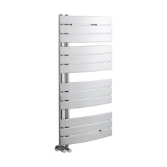 [BHCL336] Balterley Contemporary Heated Towel Rail Curved Panels, 1080mm x 550mm - Chrome - Cutout