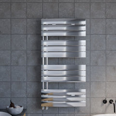[BHCL336] Balterley Contemporary Heated Towel Rail Curved Panels, 1080mm x 550mm - Chrome - Lifestyle 1