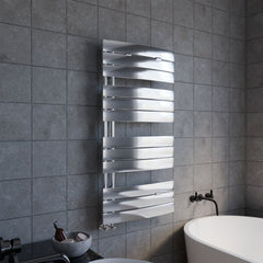 [BHCL336] Balterley Contemporary Heated Towel Rail Curved Panels, 1080mm x 550mm - Chrome - Lifestyle 3