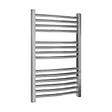 [BHCL385] Heated Vertical Towel Rail with Curved Rails - 710 BTU - 700mm x 500mm - Chrome - Cutout