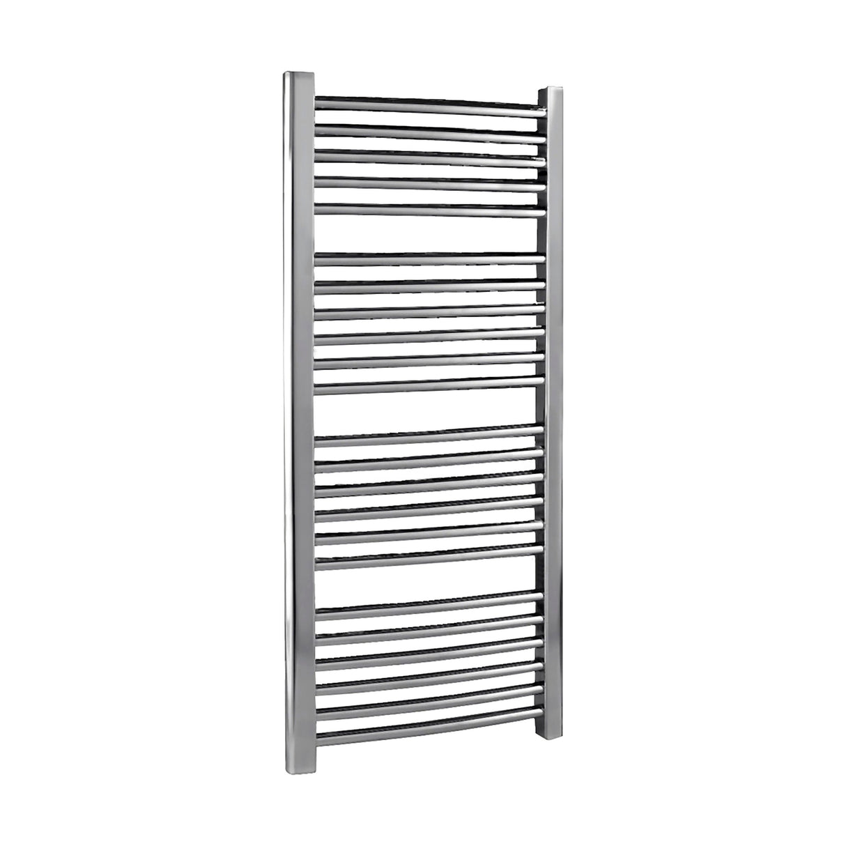 [BHCL386] Heated Vertical Towel Rail with Curved Rails - 1126 BTU - 1100mm x 500mm - Chrome - Cutout