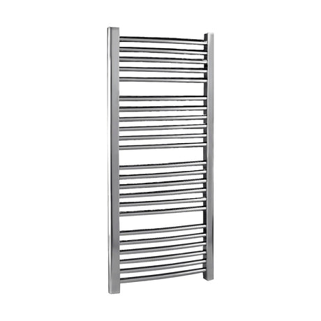 [BHCL386] Heated Vertical Towel Rail with Curved Rails - 1126 BTU - 1100mm x 500mm - Chrome - Cutout