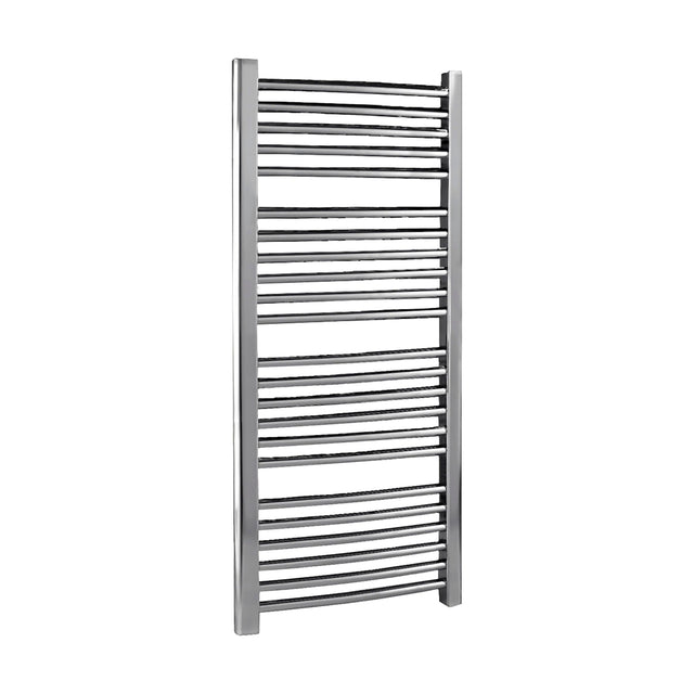 [BHCL386] Heated Vertical Towel Rail with Curved Rails - 1126 BTU - 1100mm x 500mm - Chrome - Cutout