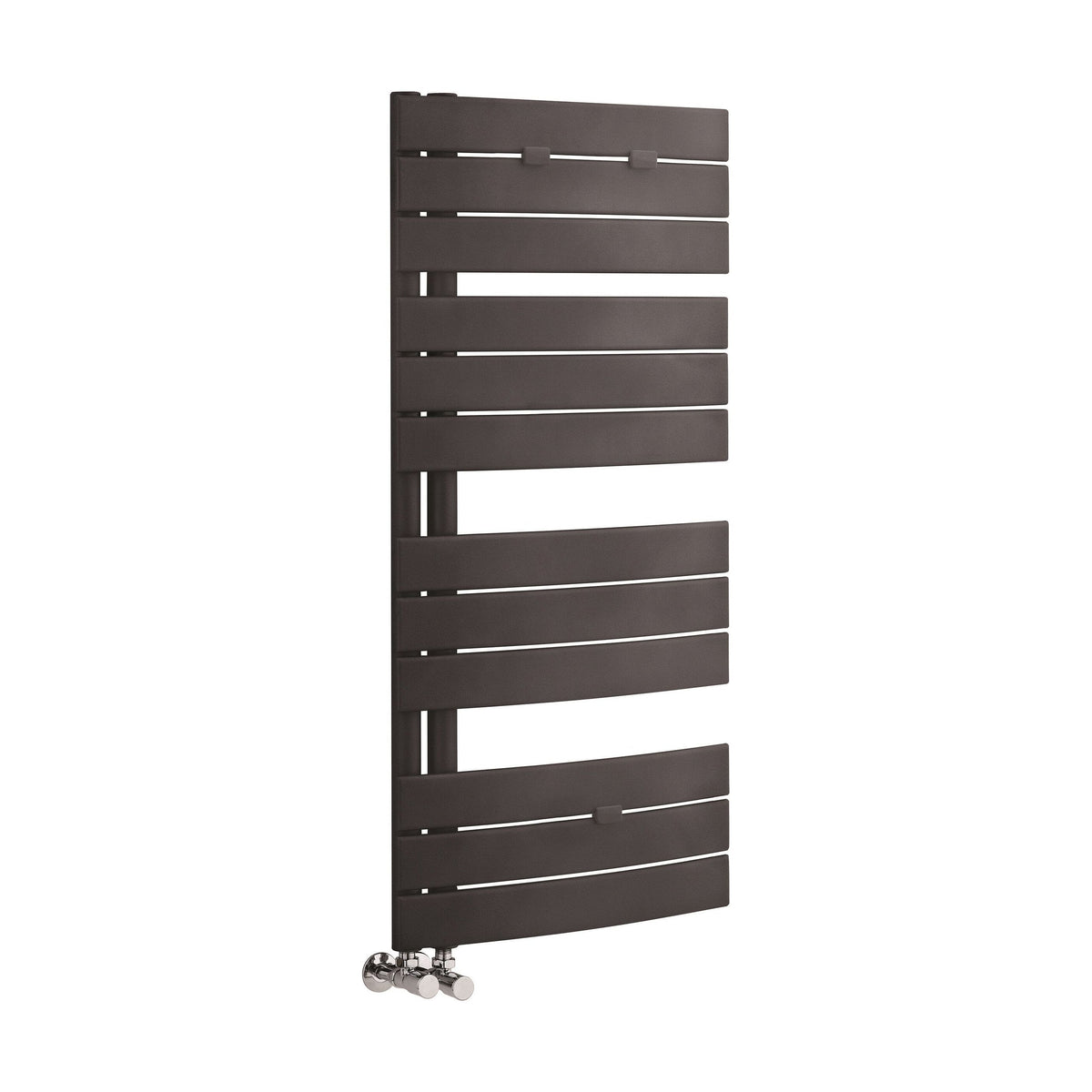 [BHCLA36] Contemporary Heated Towel Rail with Curved Panels, 1080 x 550mm - Choice of Colour - Cutout