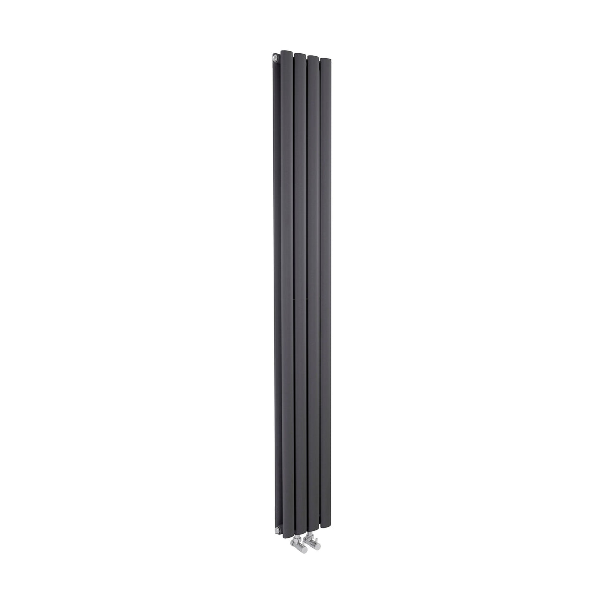 [BHEB009] Balterley Embrace Compact Vertical Double Panel Radiator, 1800mm x 236mm - Anthracite - Cutout