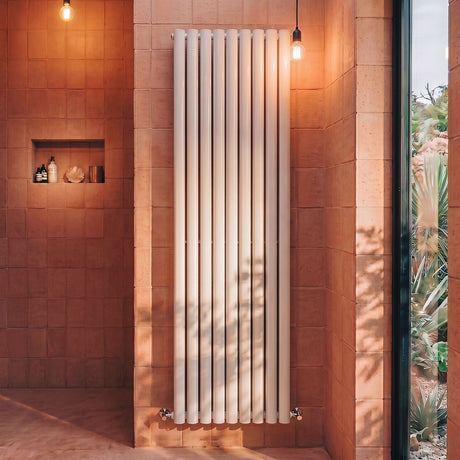 [BHEB327] Pattingham Contemporary Vertical Double Panel Radiator, Choice of Size and Colour - Silo