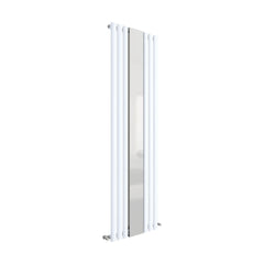 [BHEB330] Balterley Embrace Vertical Single Panel Radiator with Mirror, 1800mm x 499mm - Gloss White - Cutout