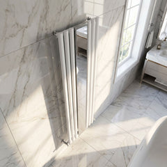 [BHEB330] Pattingham Vertical Single Panel Radiator with Mirror, 1800mm x 499mm, Choice of Colour