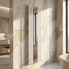 [BHEB330] Pattingham Vertical Single Panel Radiator with Mirror, 1800mm x 499mm, Choice of Colour