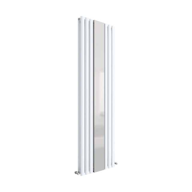 [BHEB331] Balterley Embrace Vertical Double Panel Radiator with Mirror, 1800mm x 499mm - Gloss White - Cutout