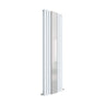 [BHEB331] Pattingham Contemporary Vertical Double Panel Radiator with Mirror, 1800mm x 499mm - Choice of Colour - Cutout