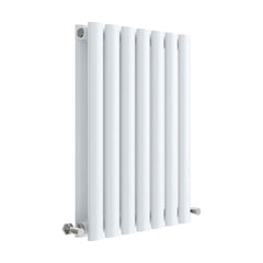 [BHEB337D] Balterley Embrace Horizontal Double Panel Radiator, 600mm x 412mm - Gloss White - Cutout