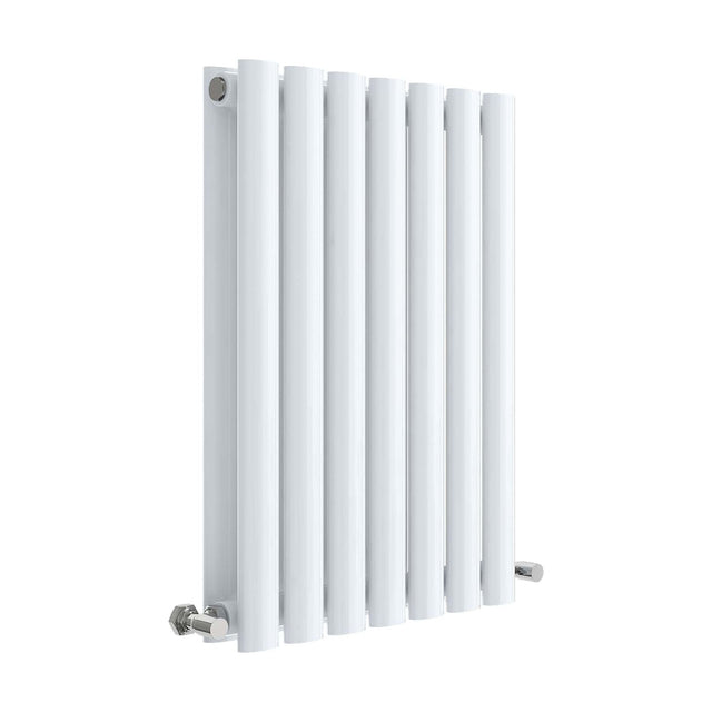 [BHEB337D] Balterley Embrace Horizontal Double Panel Radiator, 600mm x 412mm - Gloss White - Cutout