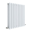 [BHEB338D] Balterley Embrace Horizontal Double Panel Radiator, 600mm x 586mm - Gloss White - Cutout