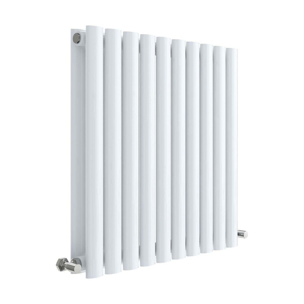 [BHEB338D] Balterley Embrace Horizontal Double Panel Radiator, 600mm x 586mm - Gloss White - Cutout