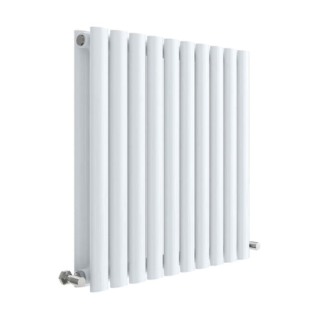 [BHEB338D] Balterley Embrace Horizontal Double Panel Radiator, 600mm x 586mm - Gloss White - Cutout