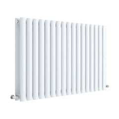 [BHEB339D] Balterley Embrace Horizontal Double Panel Radiator, 600mm x 992mm - Gloss White - Cutout