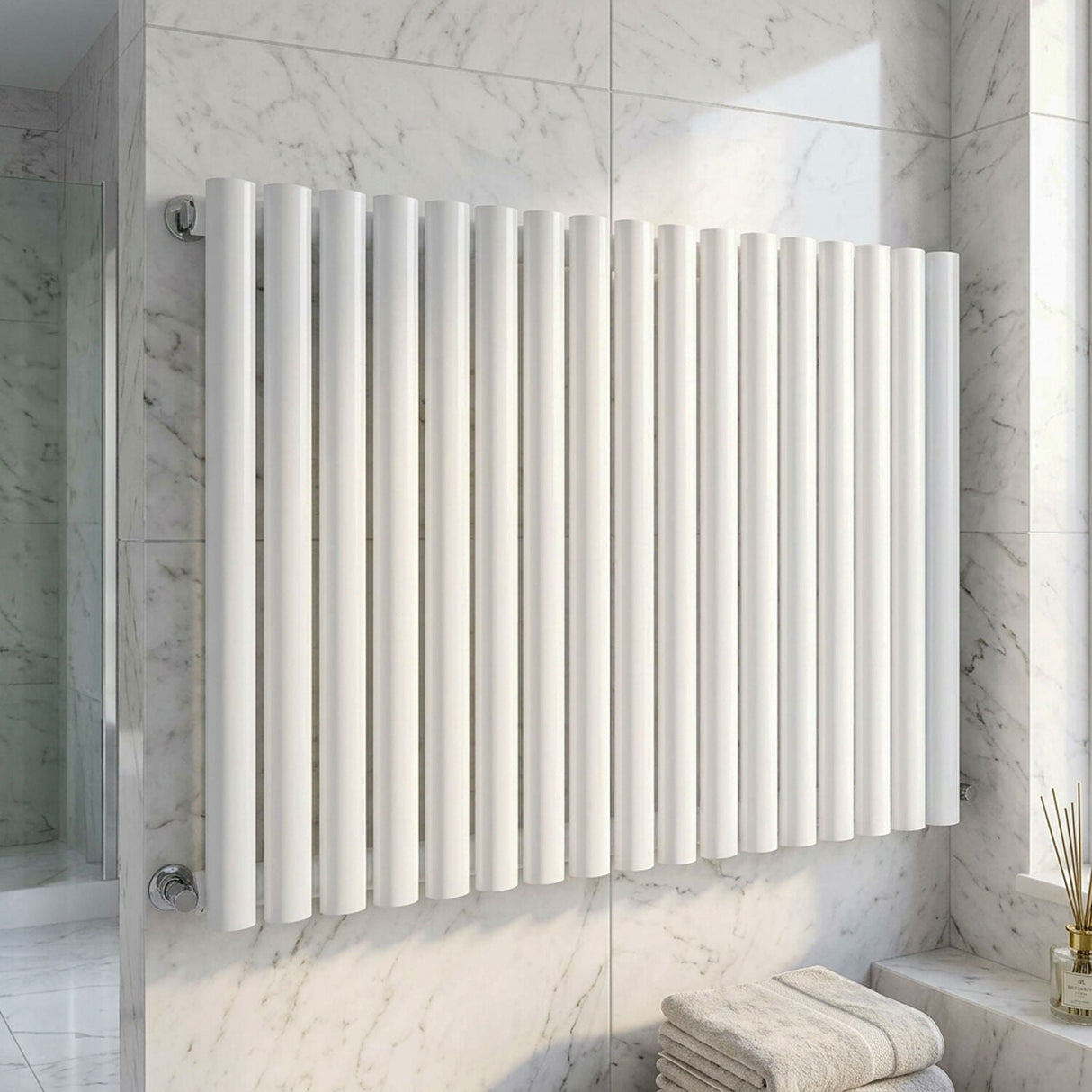 [BHEB339] Pattingham Horizontal Single Panel Radiator, Choice of Size and Finish - Silo