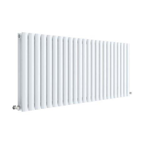 [BHEB340D] Balterley Embrace Horizontal Double Panel Radiator, 600mm x 1398mm - Gloss White - Cutout