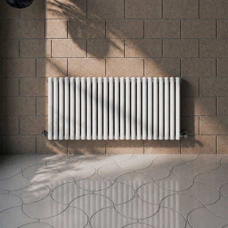 [BHEB340D] Pattingham Contemporary Horizontal Double Panel Radiator, Choice of Colour and Size - Silo