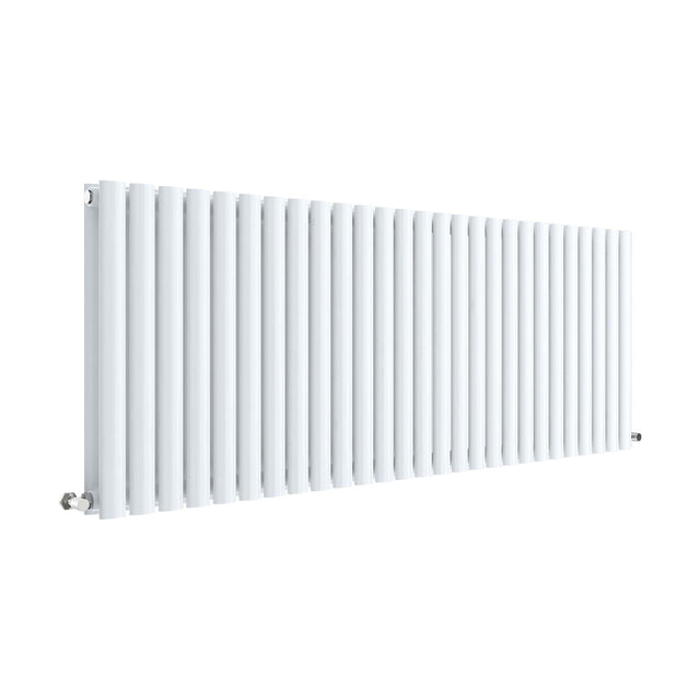 [BHEB342D] Balterley Embrace Horizontal Double Panel Radiator, 600mm x 1572mm - Gloss White - Cutout