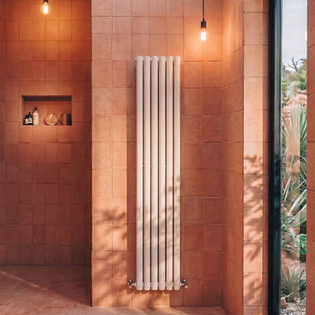 [BHEB368] Pattingham Contemporary Vertical Double Panel Radiator, Choice of Size and Colour - Silo