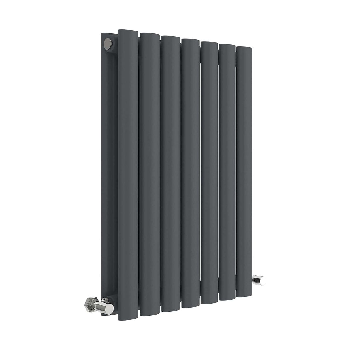 [BHEBA37D] Balterley Embrace Horizontal Double Panel Radiator, 600mm x 412mm - Anthracite - Cutout
