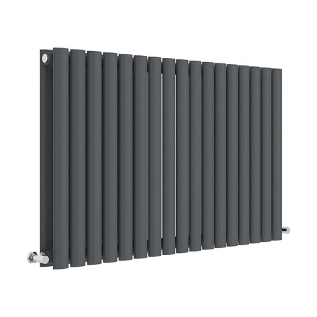 [BHEBA39D] Balterley Embrace Horizontal Double Panel Radiator, 600mm x 992mm - Anthracite - Cutout