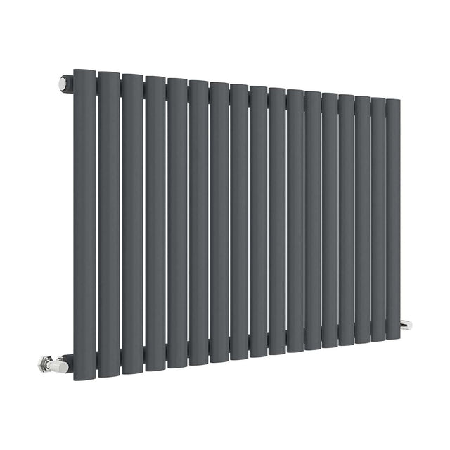 [BHEBA39] Balterley Embrace Horizontal Single Panel Radiator, 600mm x 992mm - Anthracite - Cutout
