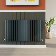 [BHEBA39] Balterley Embrace Horizontal Single Panel Radiator, 600mm x 992mm - Anthracite - Lifestyle 1