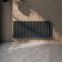 [BHEBA40D] Pattingham Contemporary Horizontal Double Panel Radiator, Choice of Colour and Size - Silo