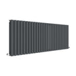 [BHEBA42D] Balterley Embrace Horizontal Double Panel Radiator, 600mm x 1572mm - Anthracite - Cutout