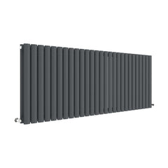 [BHEBA42D] Balterley Embrace Horizontal Double Panel Radiator, 600mm x 1572mm - Anthracite - Cutout