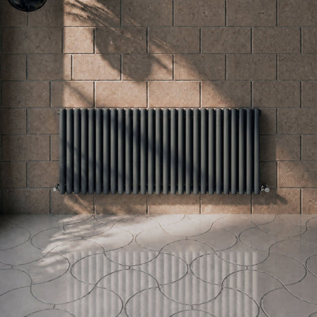 [BHEBA42D] Pattingham Contemporary Horizontal Double Panel Radiator, Choice of Colour and Size - Silo