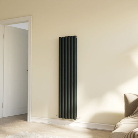 [BHEBA76] Balterley Embrace Vertical Double Panel Radiator, 1500mm x 354mm - Anthracite - Lifestyle 2