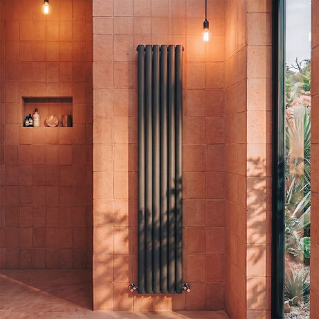 [BHEBA76] Pattingham Contemporary Vertical Double Panel Radiator, Choice of Size and Colour - Silo