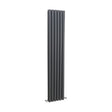 [BHEBA77] Balterley Embrace Vertical Double Panel Radiator, 1800mm x 354mm - Anthracite - Cutout