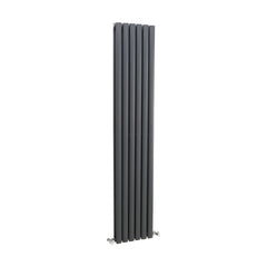 [BHEBA77] Balterley Embrace Vertical Double Panel Radiator, 1800mm x 354mm - Anthracite - Cutout
